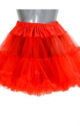 Petticoat kort rood