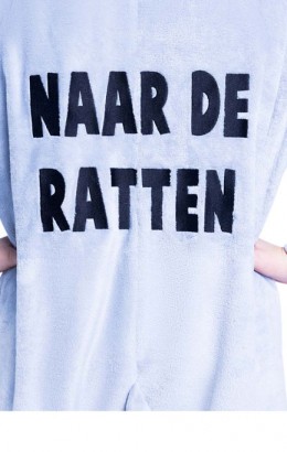 Onesie Rat Helemaal naar de ratten