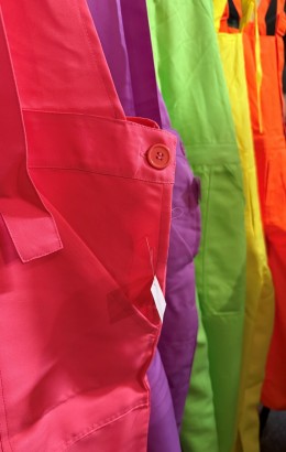 Tuinbroek neon kleur