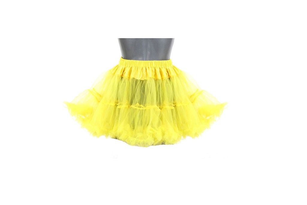 Petticoat kort geel