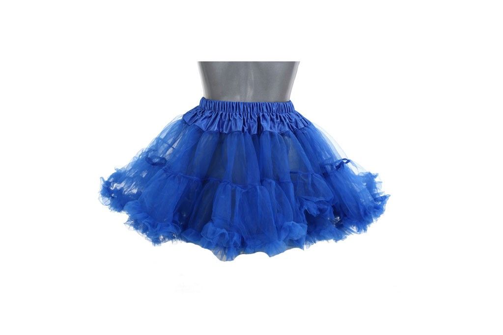 Petticoat kort kobalt blauw