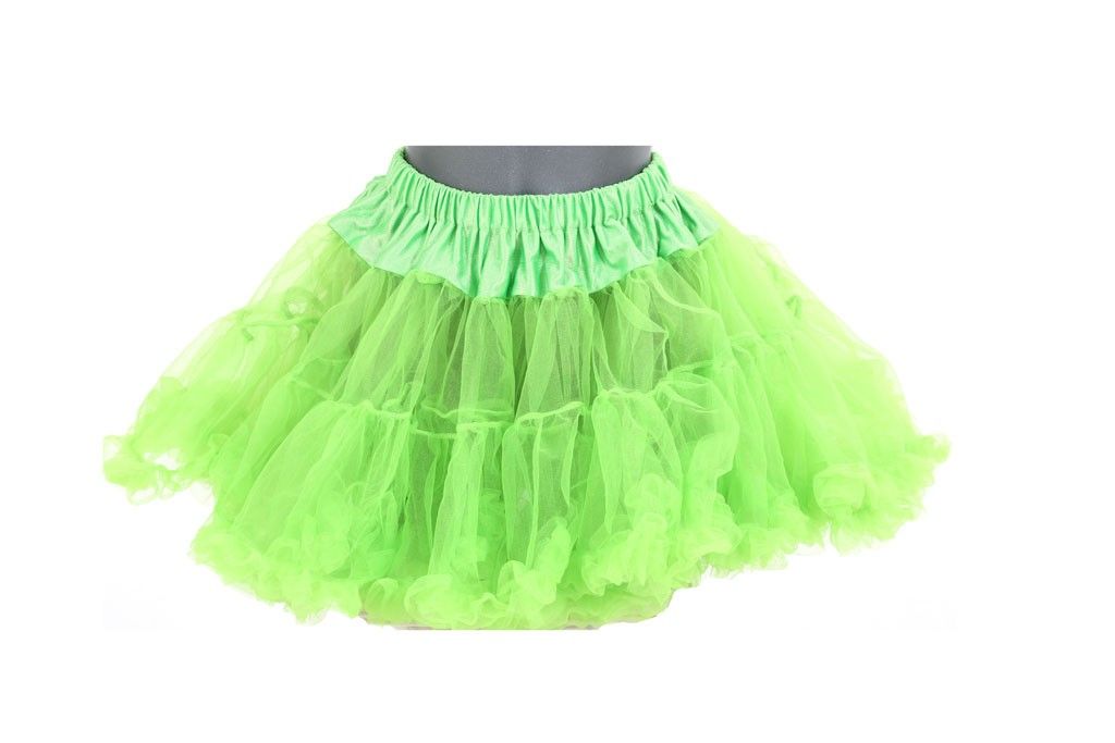 Petticoat kort neon groen