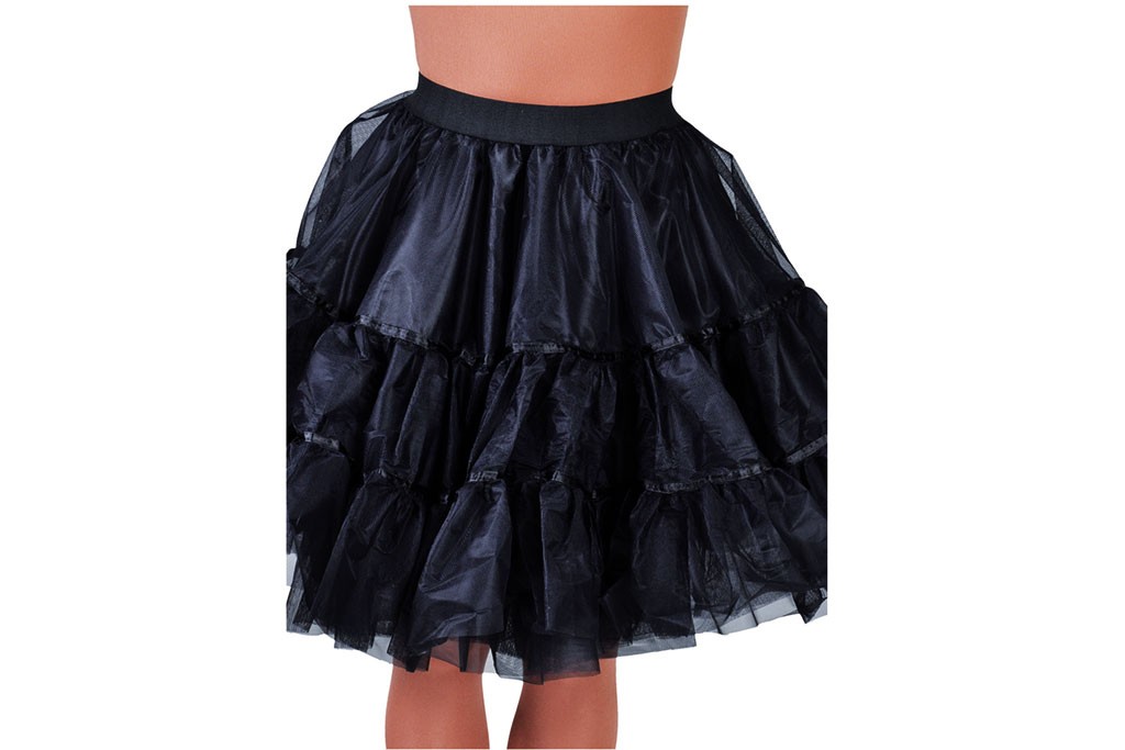 Petticoat zwart lang