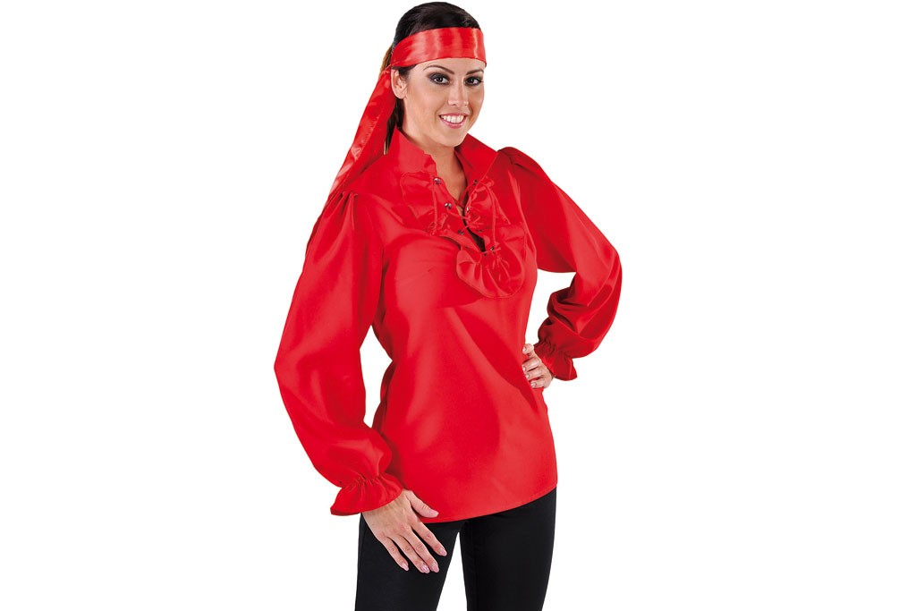 natuurpark kwaad Waardeloos Koop Piraten blouse dames rood | Robbies Feestkleding