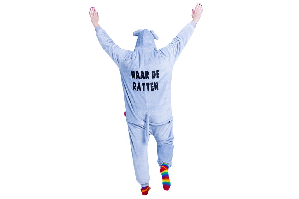 Onesie Rat Helemaal naar de ratten