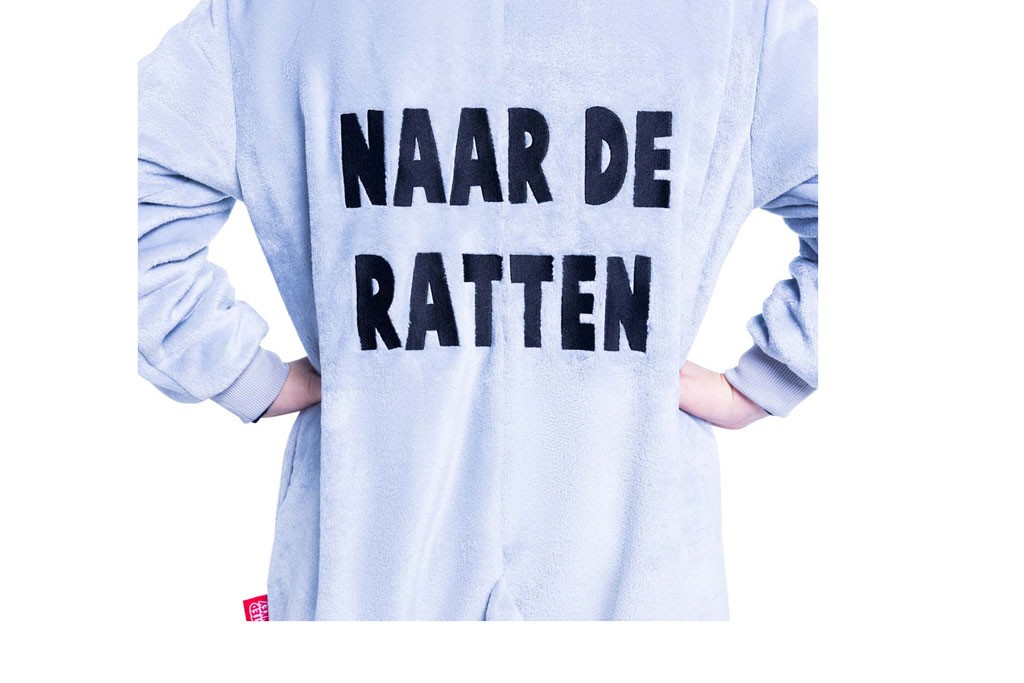 Onesie Rat Helemaal naar de ratten