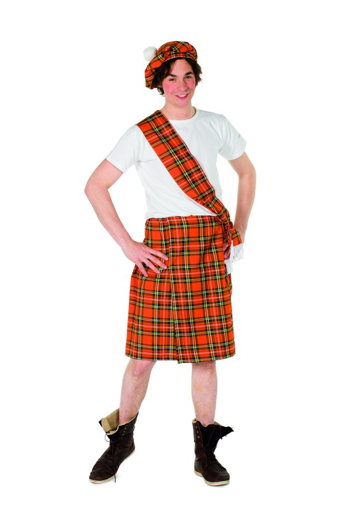 Schotse set oranje