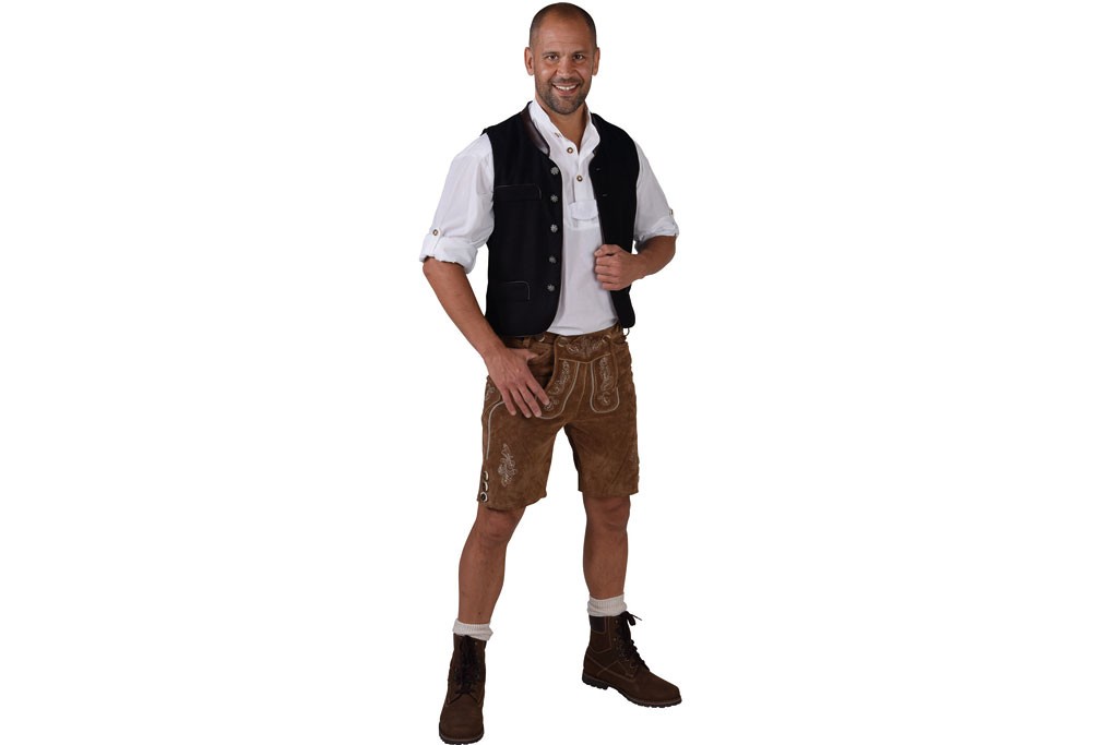Tiroler vest zwart